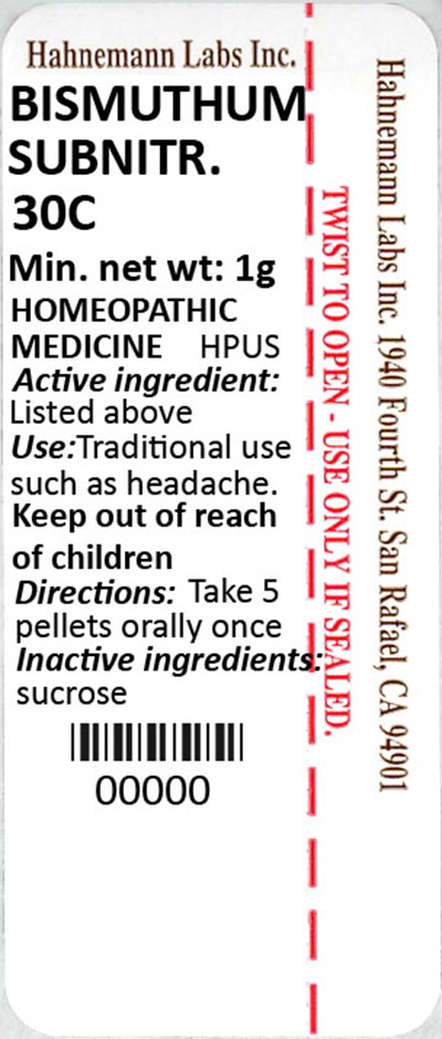 Bismuthum Subnitricum 30C 1g - Bismuthum Subnitricum 30C 1g 